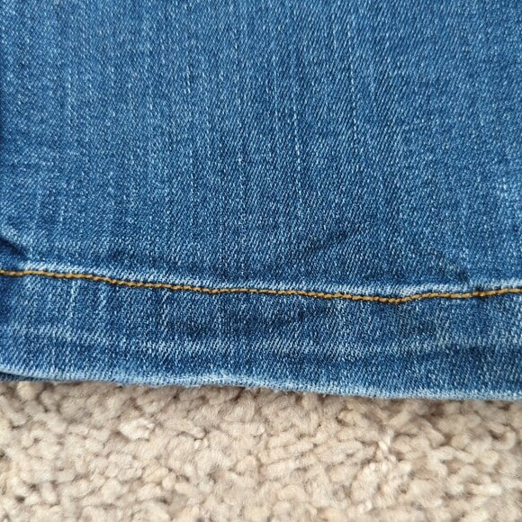 Spanx Jeans Women's Extra Large Blue Denim Pull On Straight Leg Stretch -lp - Picture 15 of 15